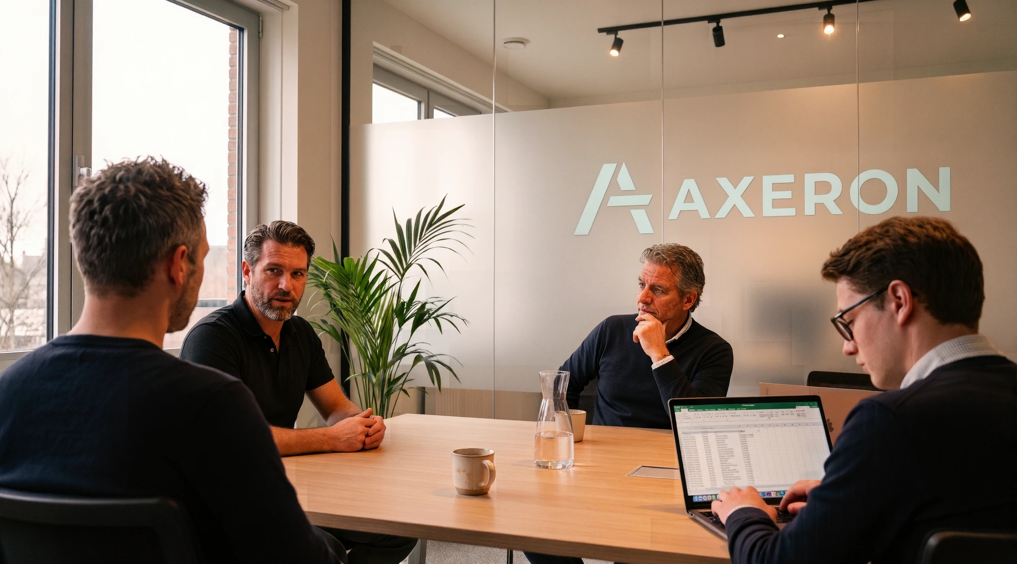 IT-specialist van Axeron aan het werk voor een Belgische kmo